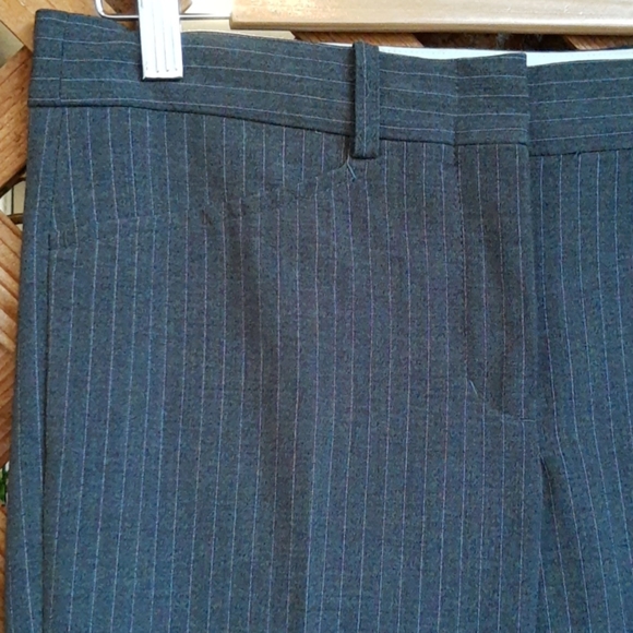 BCBG MAXAZRIA Gray Pinstripe Jacket and Pants Suit - Picture 7 of 11